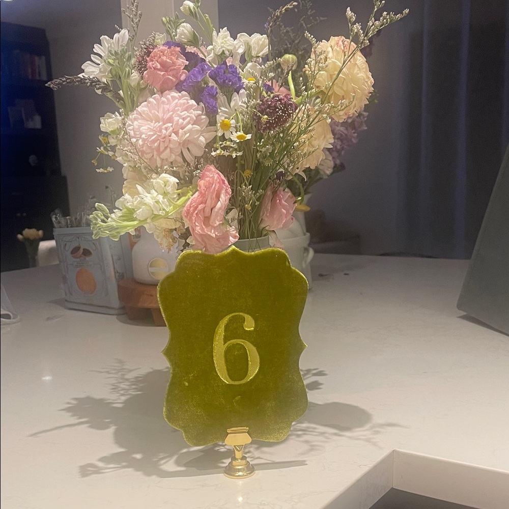 Velvet Rabbit Avocado Table Numbers - 1-16